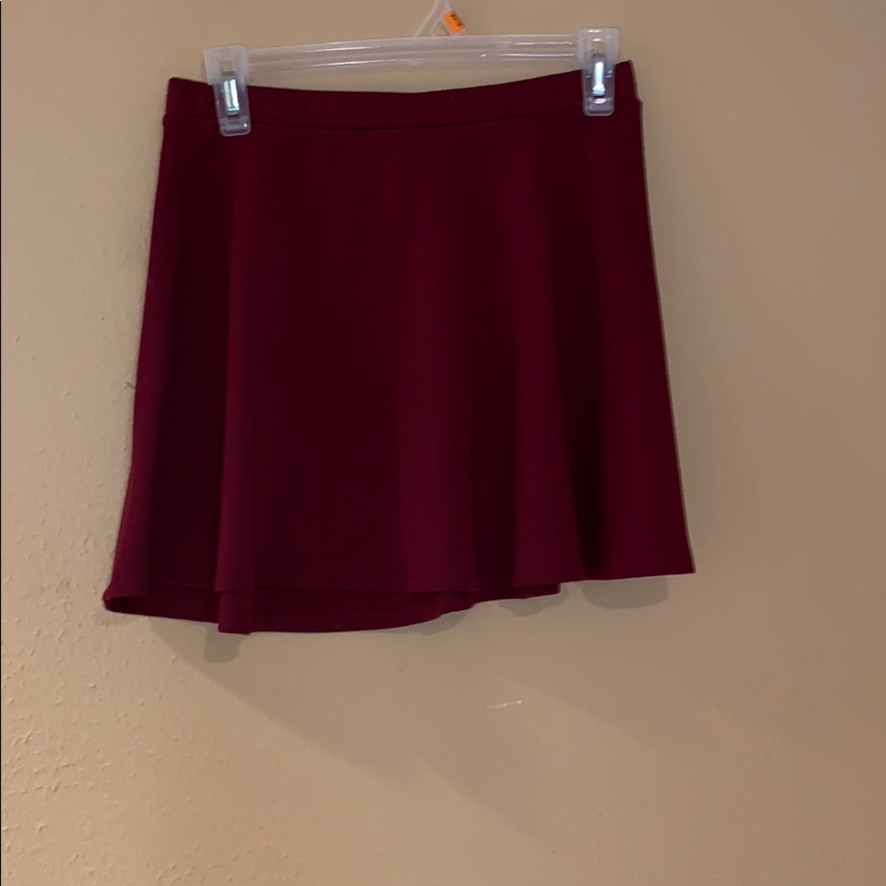 Maroon skirt